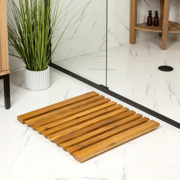 Paige Modern Classic Acacia Wood Slat Mat